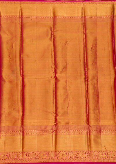 Gold Zariwork Pure Silk Saree-Koskii