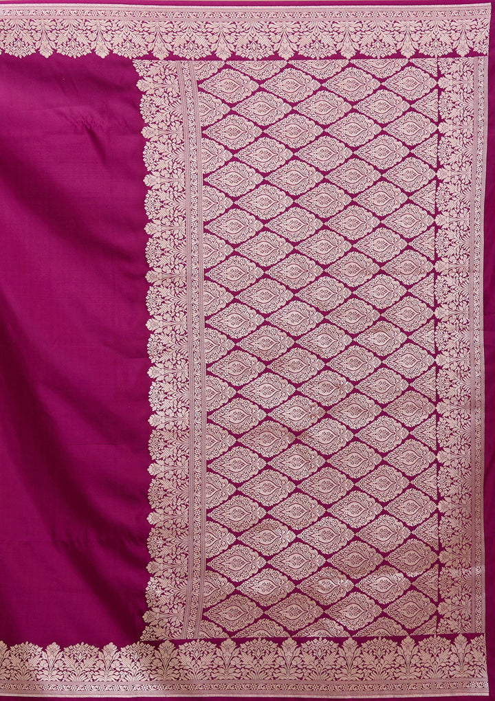 Peacock Blue Zariwork (Gold) Banarasi Silk Saree-koskii