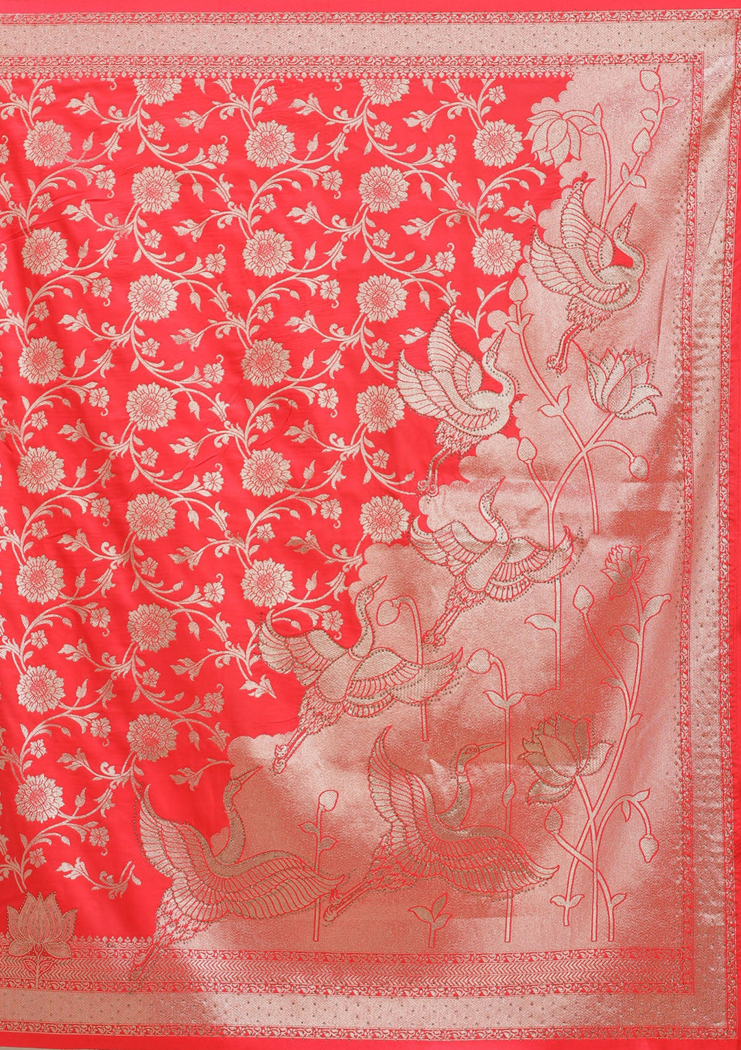 Rani Pink Stonework Silk Saree_koskii