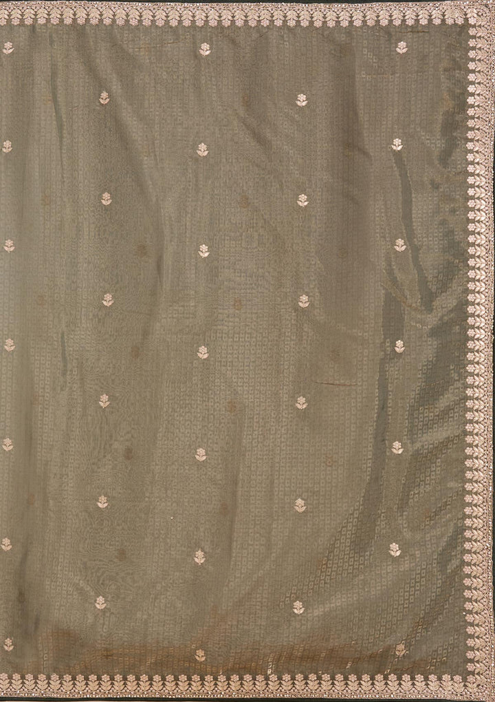 Mehendi Gotapatti Organza Saree-koskii