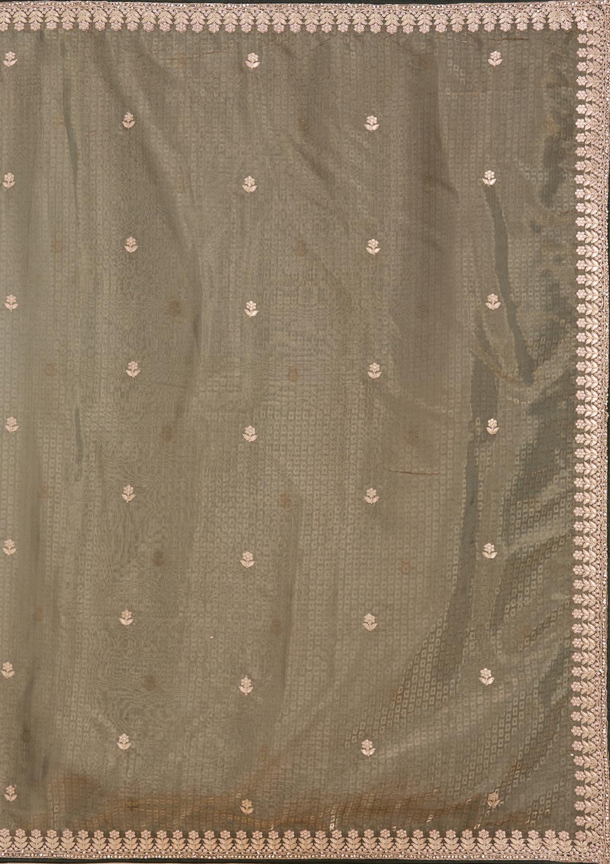 Mehendi Gotapatti Organza Saree-koskii