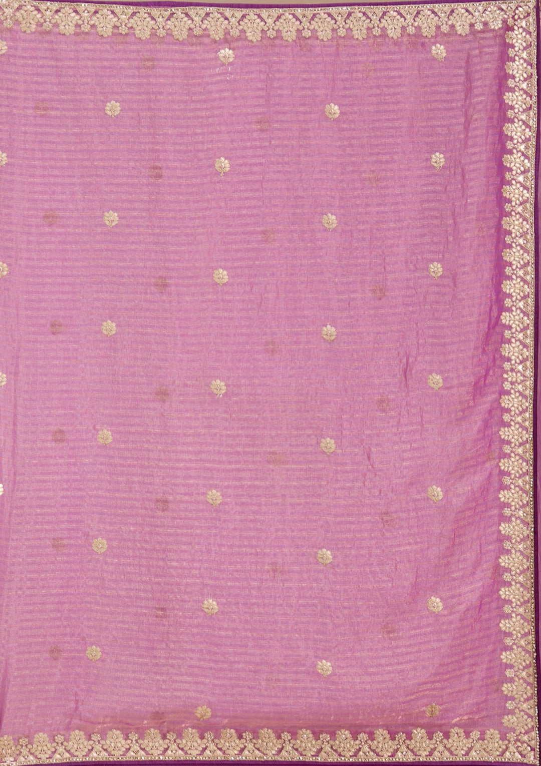 Purple Gotapatti Chiffon Saree-koskii