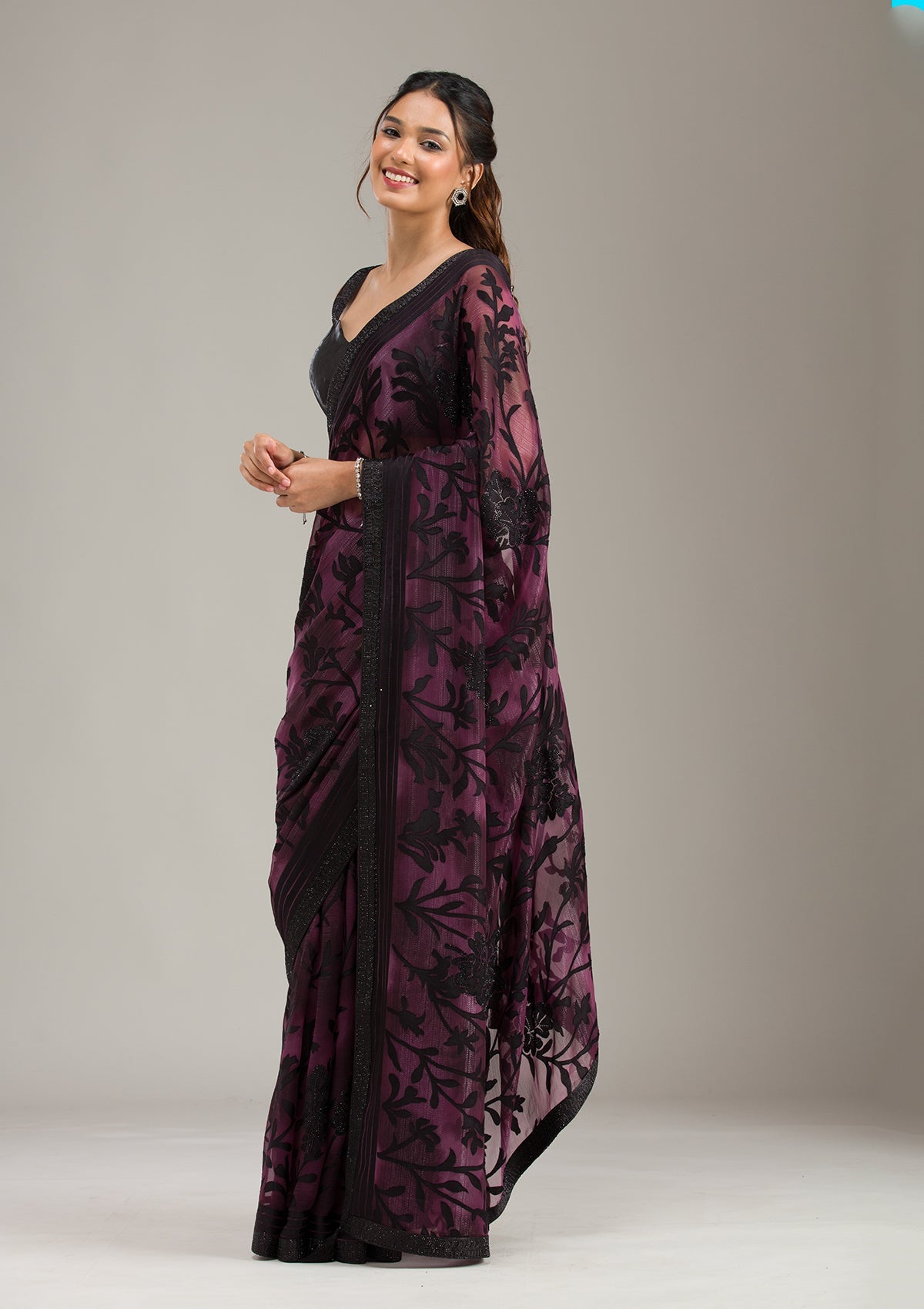 Rust Zariwork (Gold) Cotton Unstitched Salwar Suit-koskii