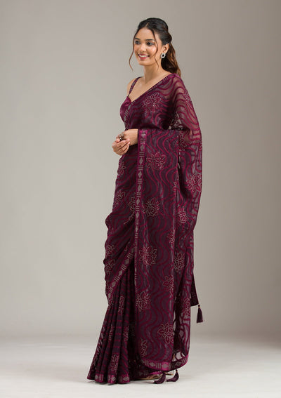 Grey Zariwork (Gold) Banarasi Unstitched Salwar Suit-koskii