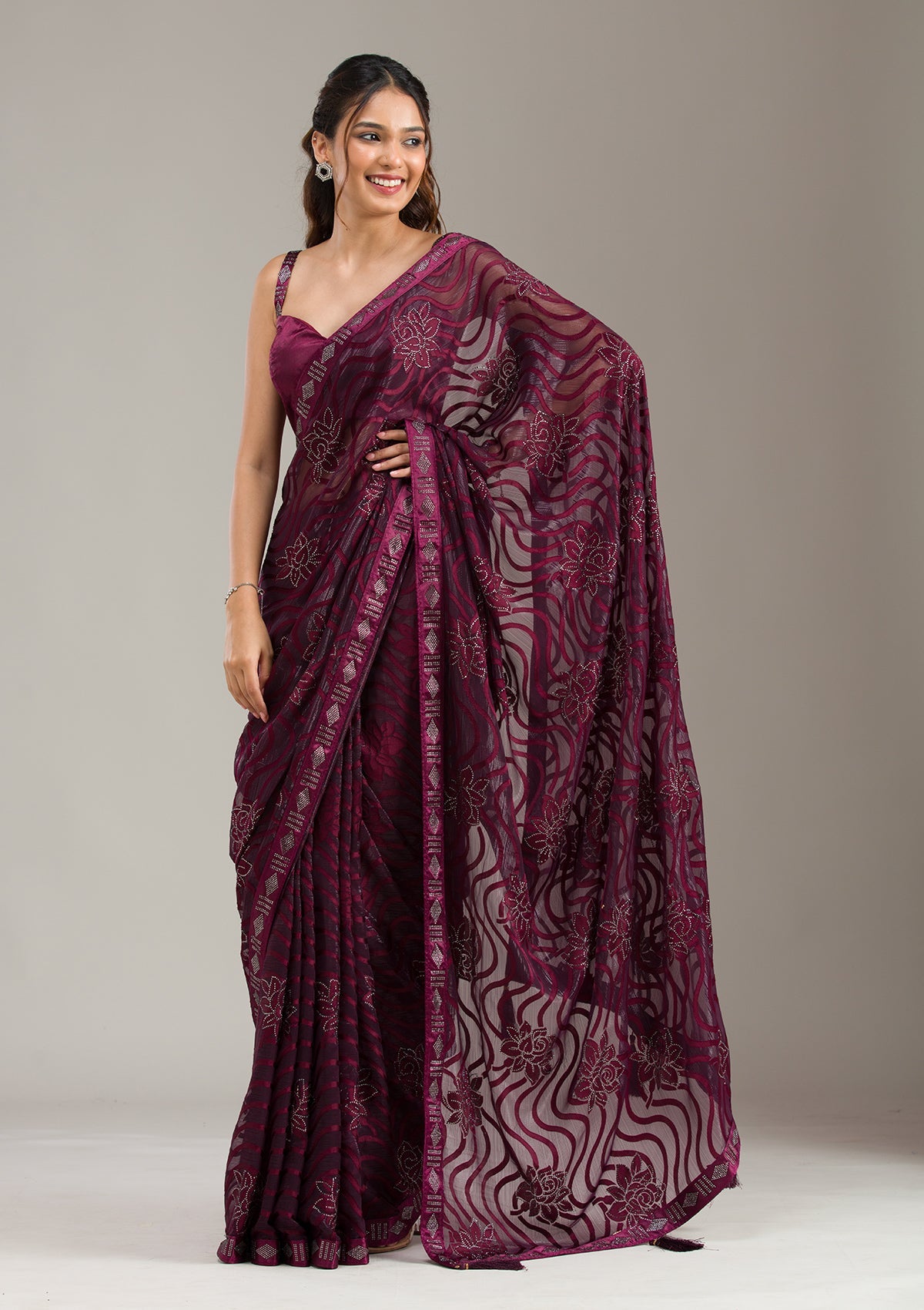 Royal Blue Zariwork (Gold) Banarasi Unstitched Salwar Suit-koskii
