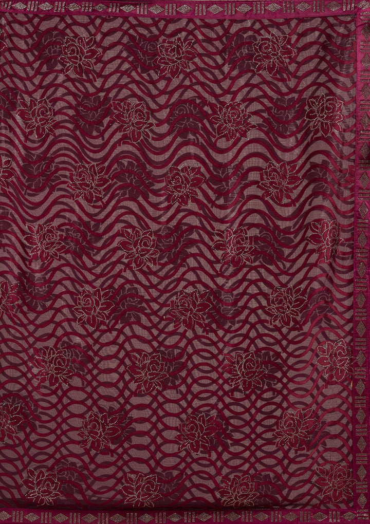Grey Zariwork (Gold) Banarasi Unstitched Salwar Suit-koskii