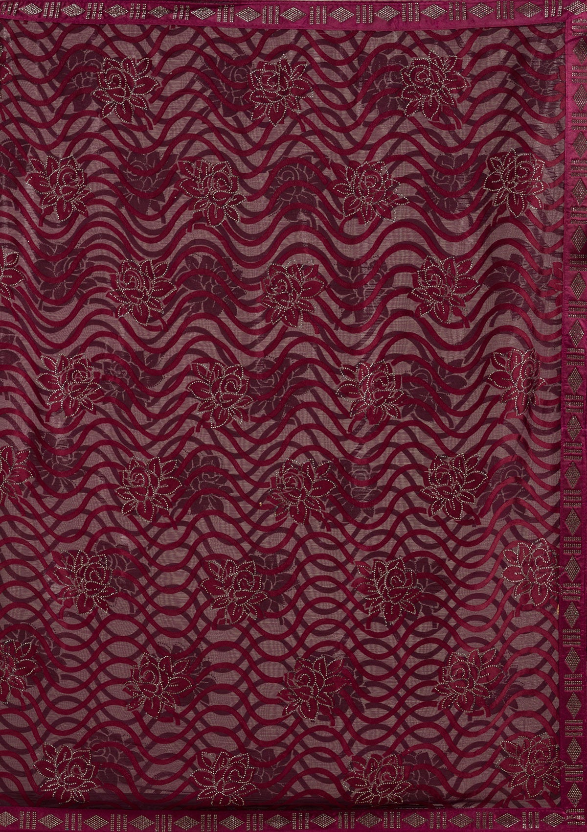 Grey Zariwork (Gold) Banarasi Unstitched Salwar Suit-koskii