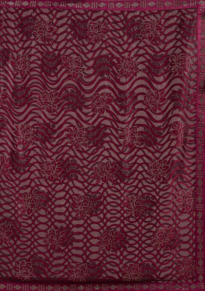 Grey Zariwork (Gold) Banarasi Unstitched Salwar Suit-koskii