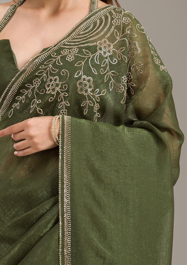 Purple Zariwork (Gold) Organza Readymade Salwar Suit-koskii