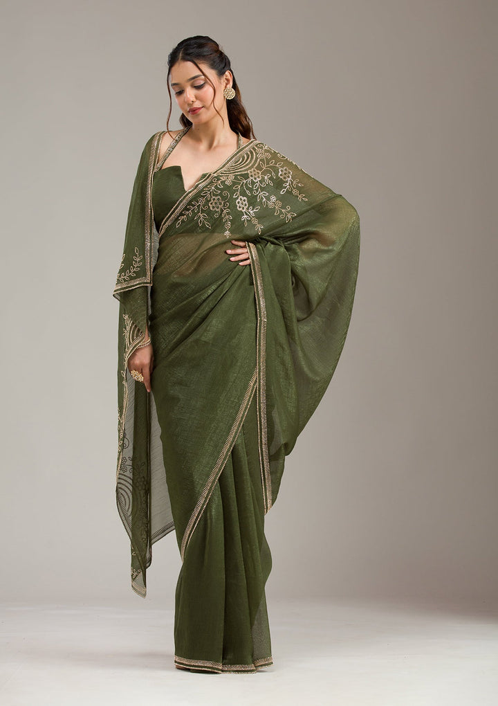 Purple Zariwork (Gold) Organza Readymade Salwar Suit-koskii