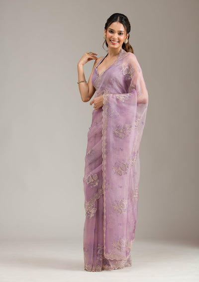 Copper Zariwork (Gold) Tissue Readymade Salwar Suit-koskii