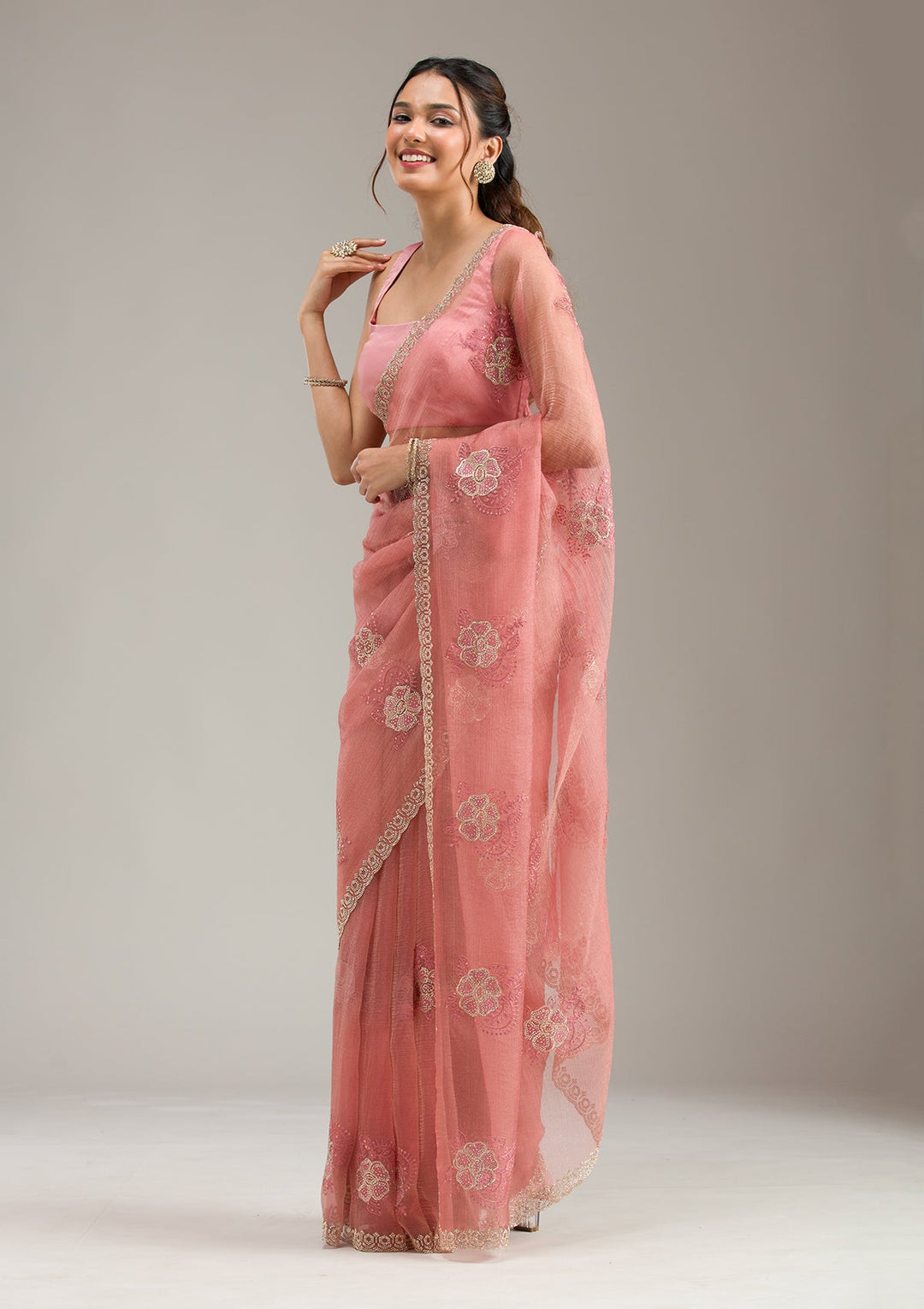 Purple Mirrorwork Soft Raw Silk Readymade Lehenga-koskii