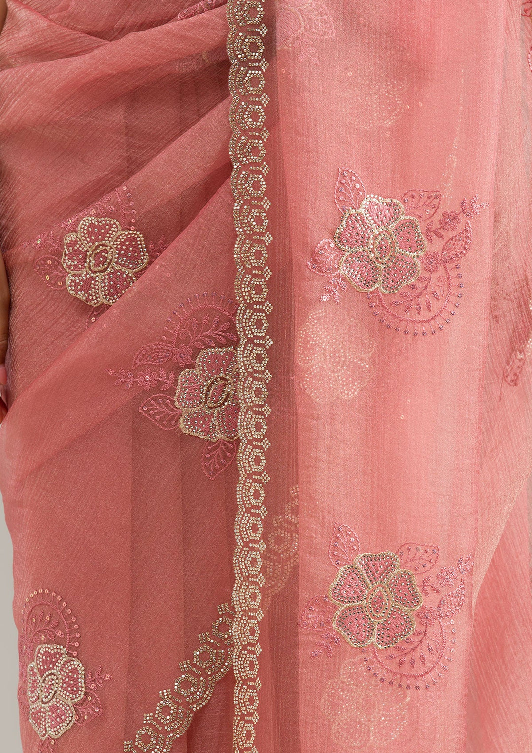 Purple Mirrorwork Soft Raw Silk Readymade Lehenga-koskii