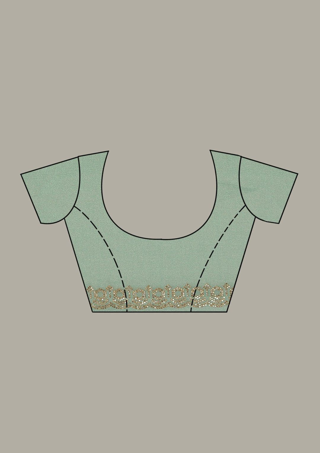 Sky Blue Mirrorwork Soft Raw Silk Readymade Lehenga-koskii