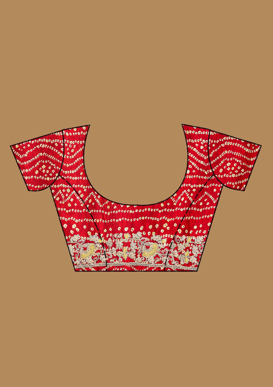 Mustard Zariwork (Gold) Tissue Saree-Koskii