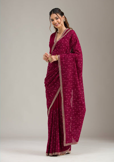 Blue Zariwork (Gold) Chanderi Unstitched Salwar Suit-koskii
