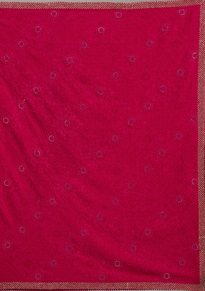 Multi Threadwork Linen Unstitched Salwar Suit-koskii