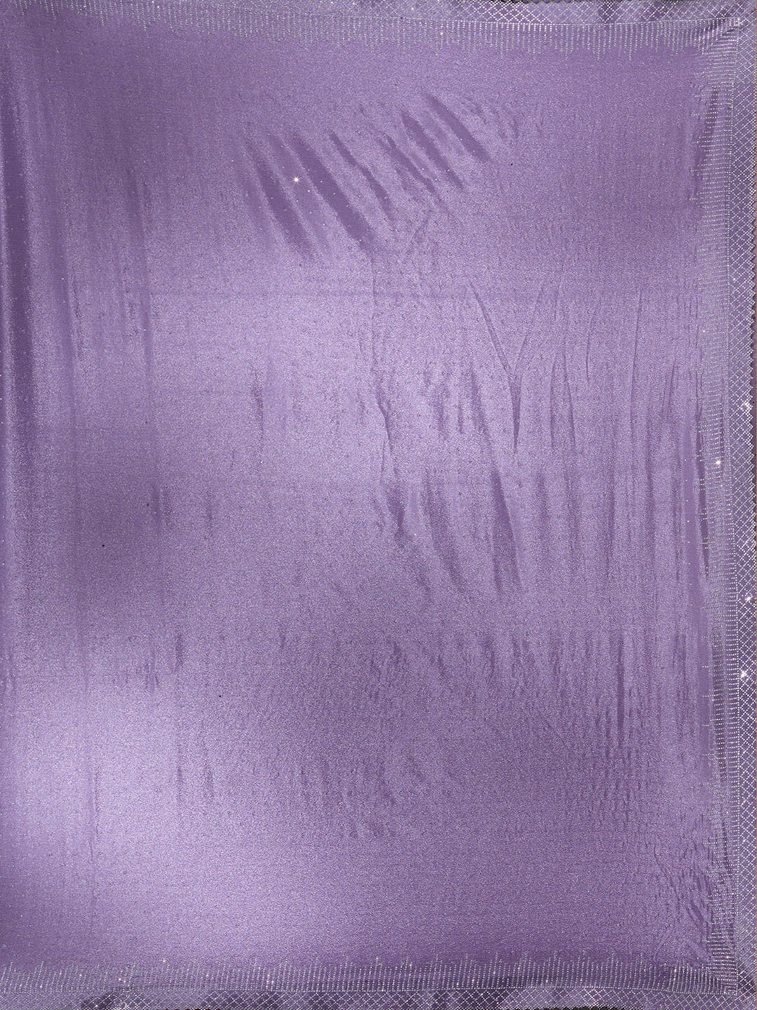 Violet Stonework (Silver) Satin Saree-Koskii
