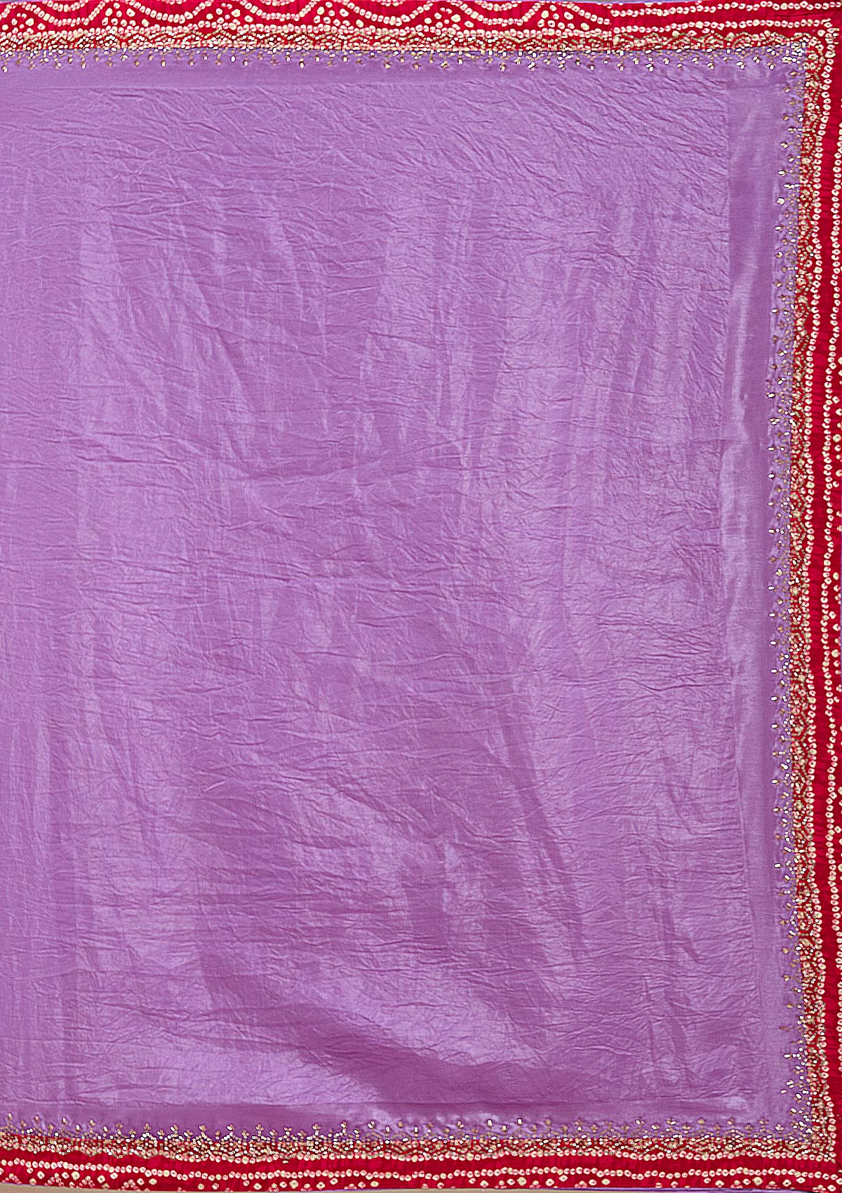 Lavender Printed Satin Saree-koskii