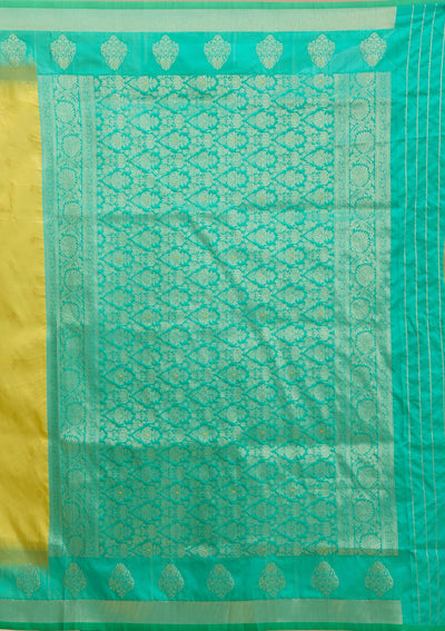 Parrot Green Paithani Silk Saree-koskii