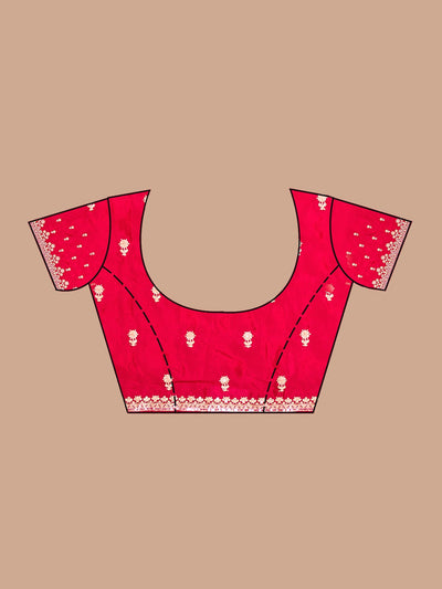 Red Cording Tissue Saree-koskii