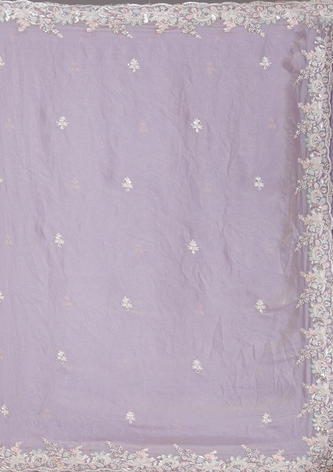 Lavender Gotapatti Satin Saree_koskii