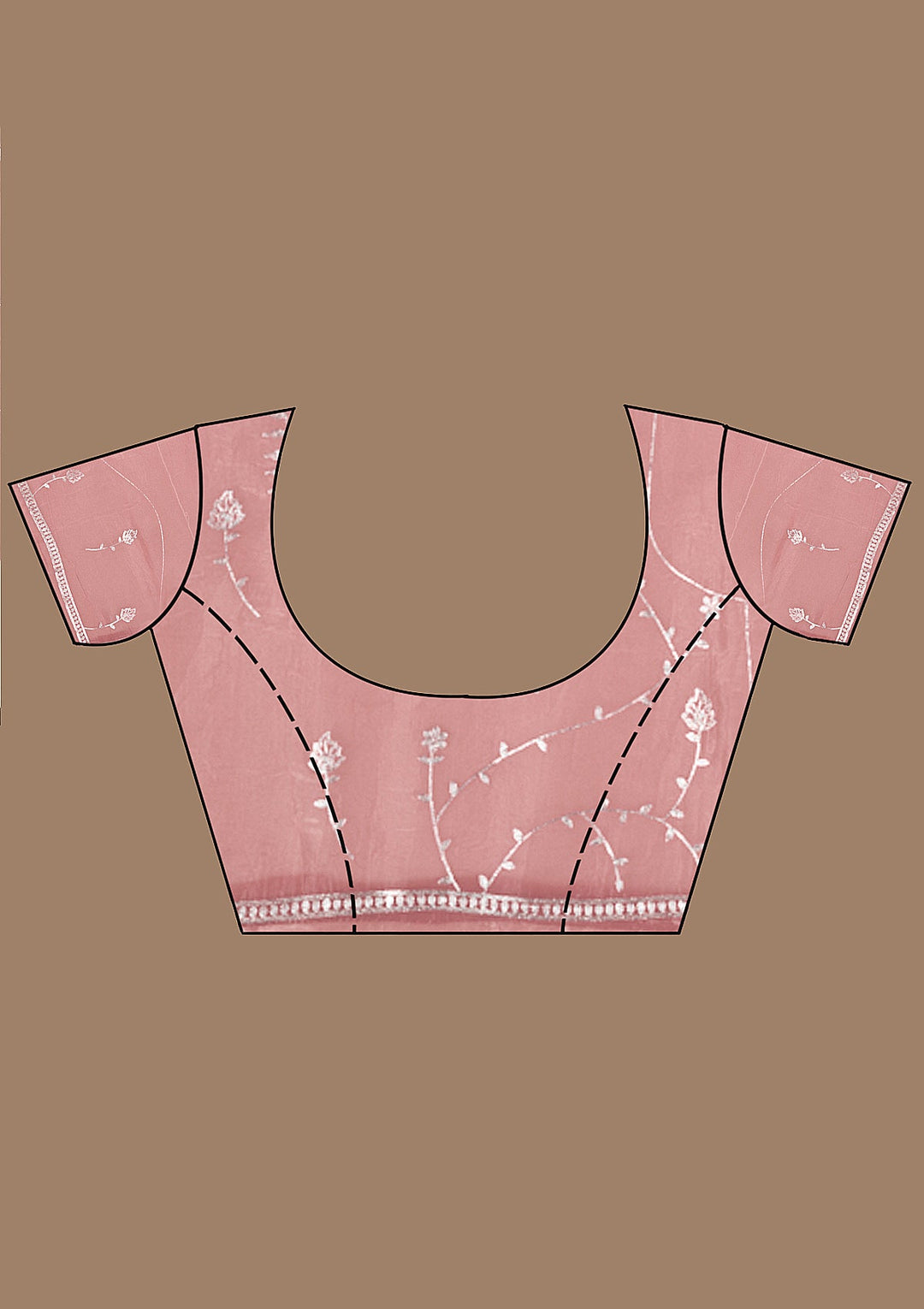 Onion Pink Gotapatti Organza Saree_koskii
