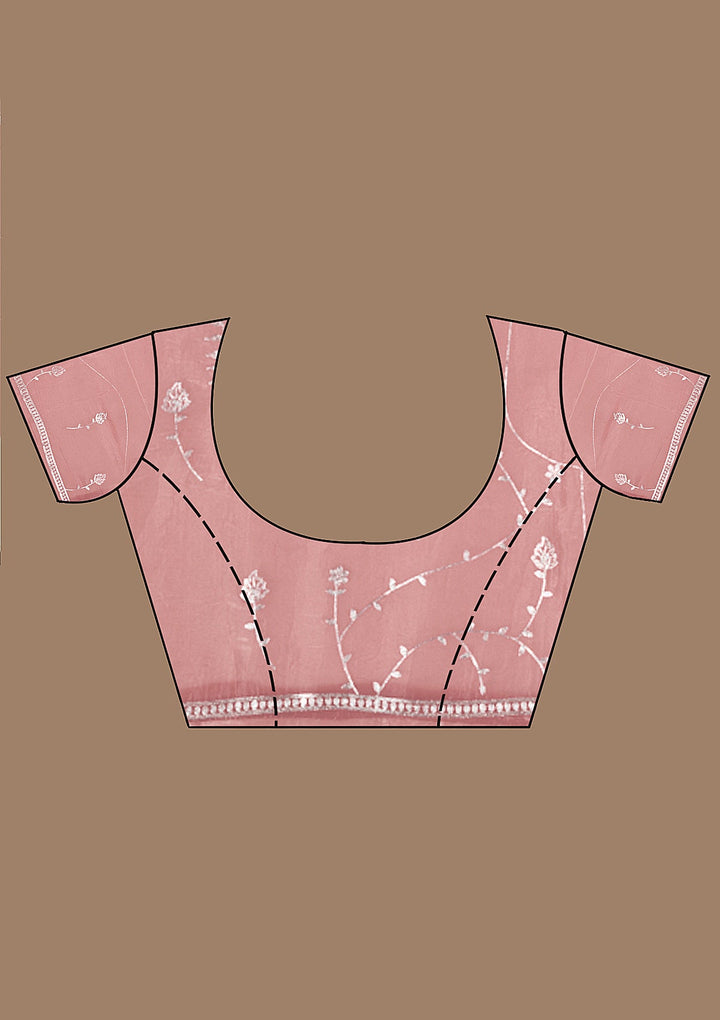 Onion Pink Gotapatti Organza Saree_koskii