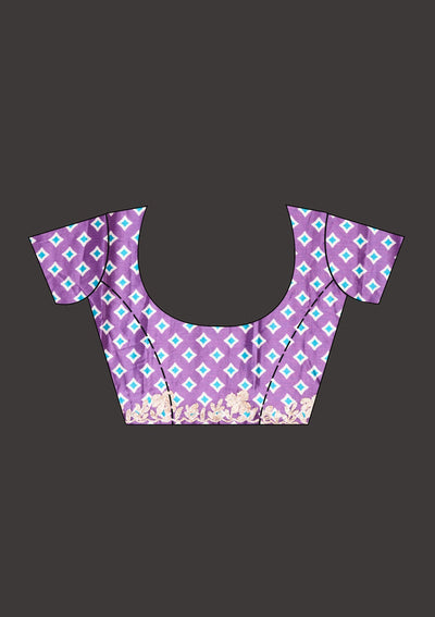 Purple Gotapatti Crepe Saree-koskii