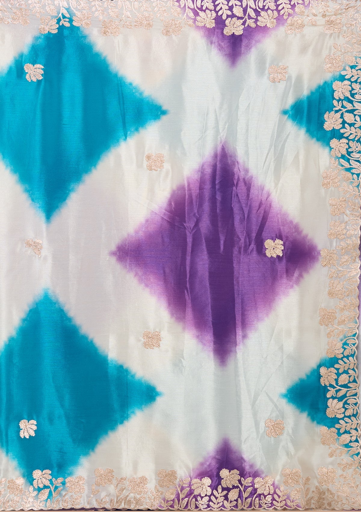 Purple Gotapatti Crepe Saree-koskii