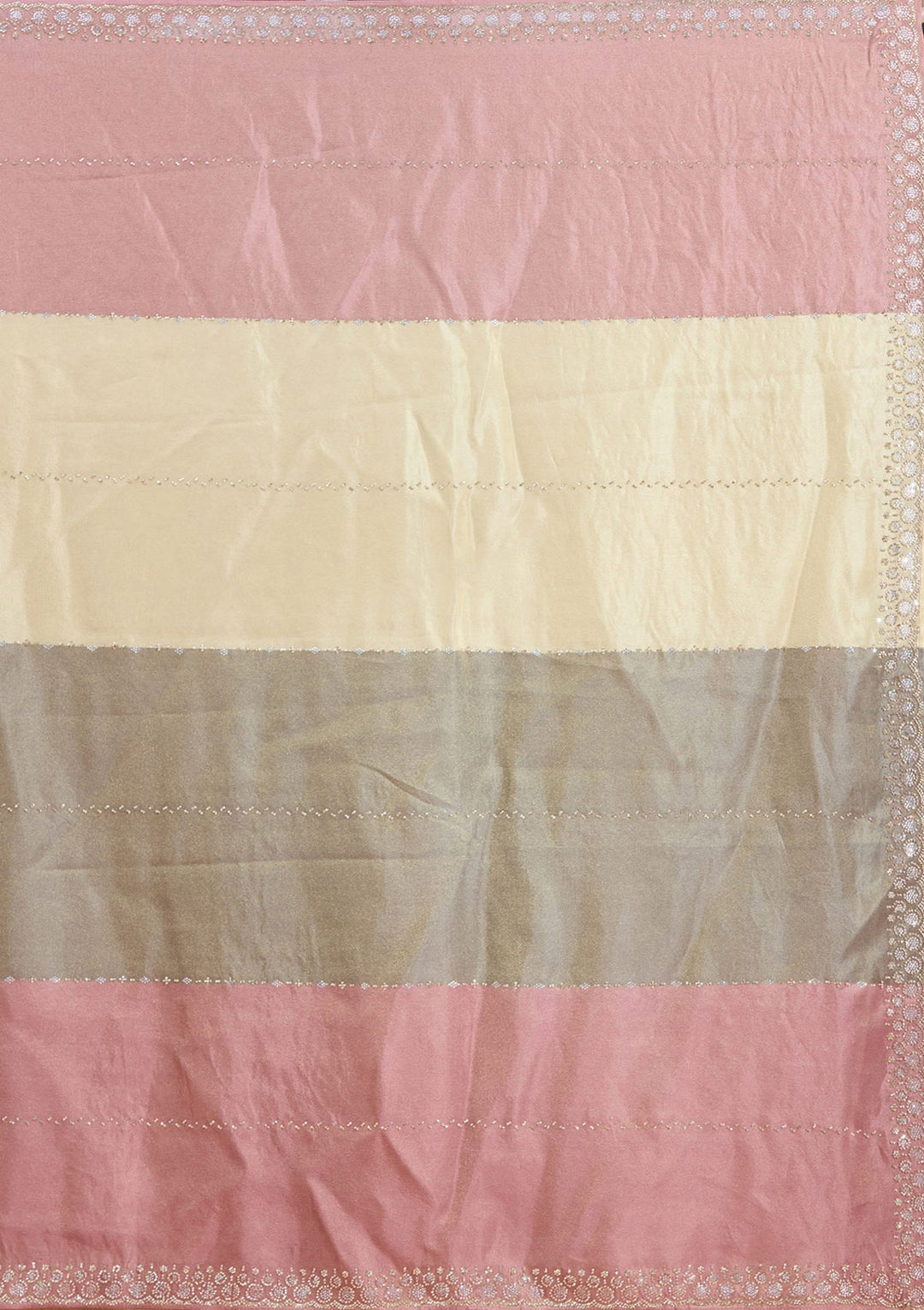 Lavender Stonework (Silver) Tissue Saree