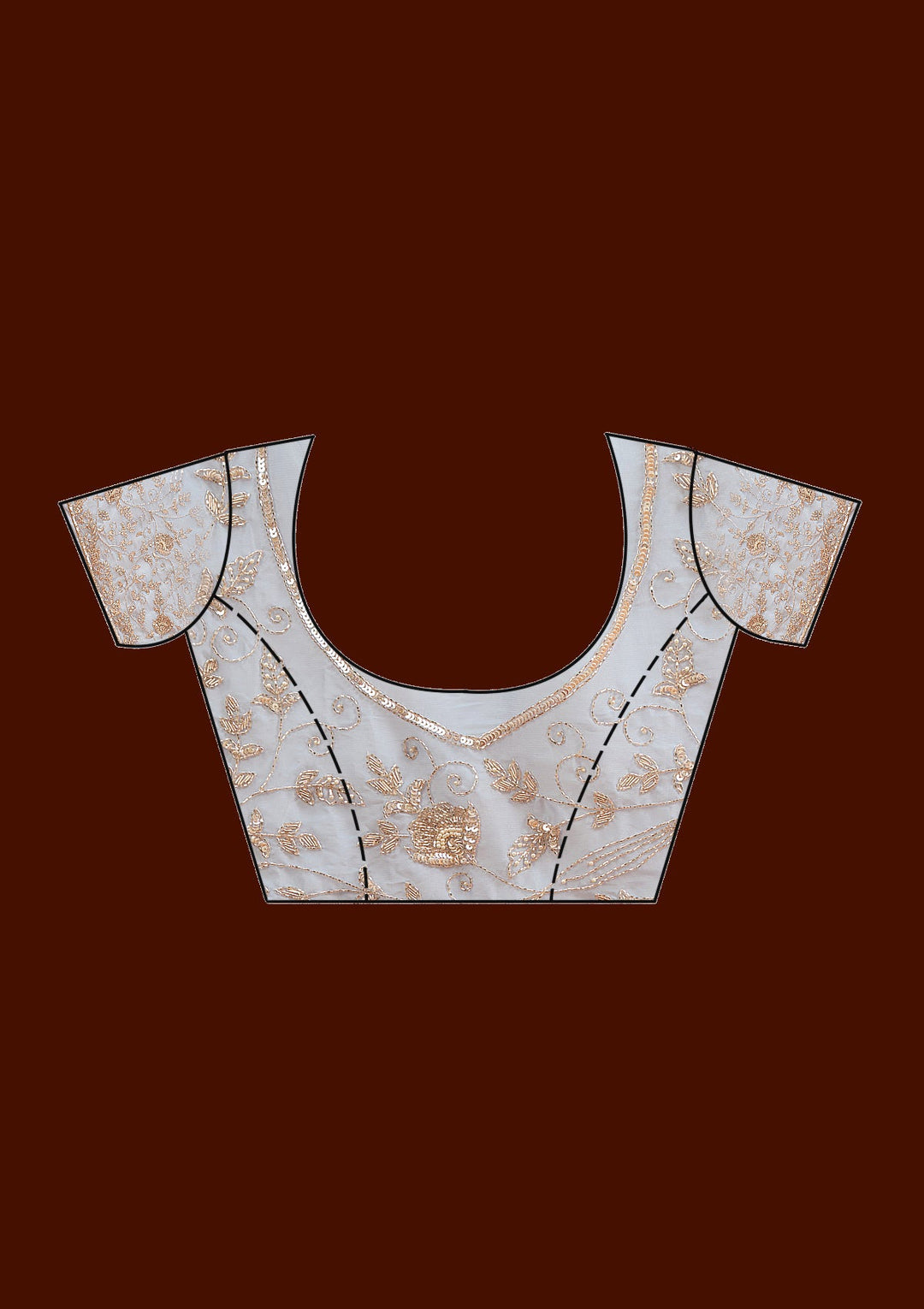 Sky Blue Cutdana Silk Saree