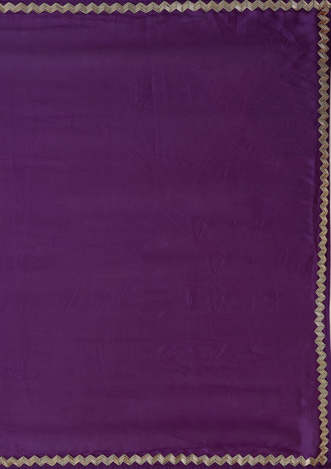 Purple Aariwork Satin Saree_koskii