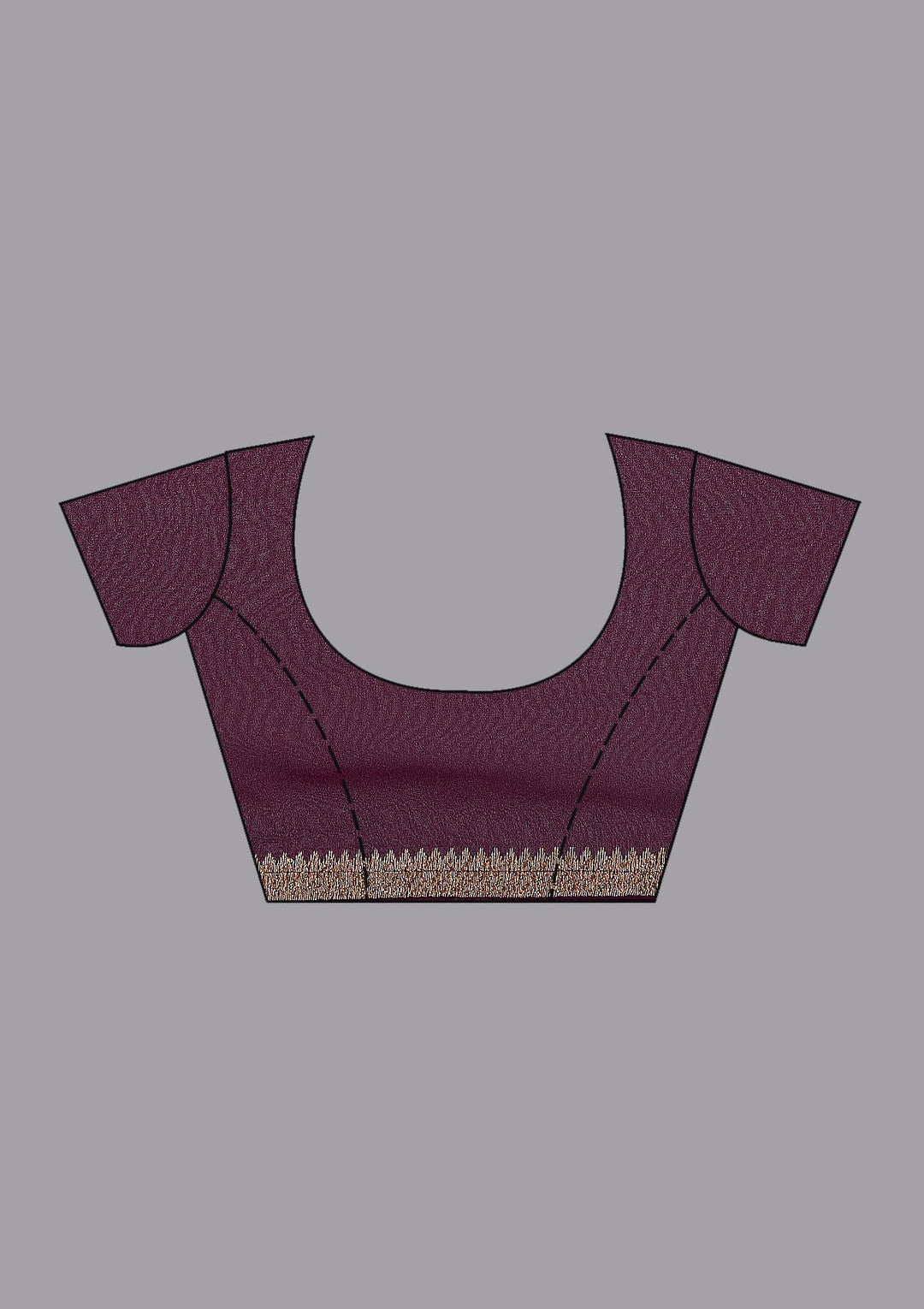 Wine Kashmiri Georgette Saree_koskii