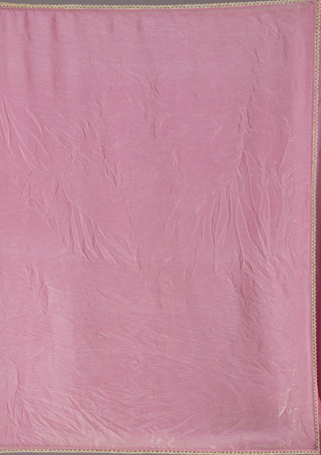 Onion Pink Sequins Organza Saree_koskii