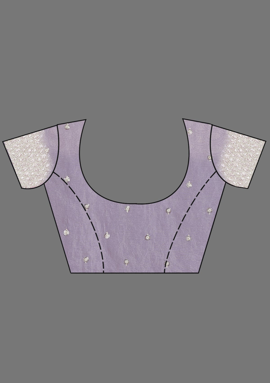 Lavender Pearlwork Tissue Saree_koskii