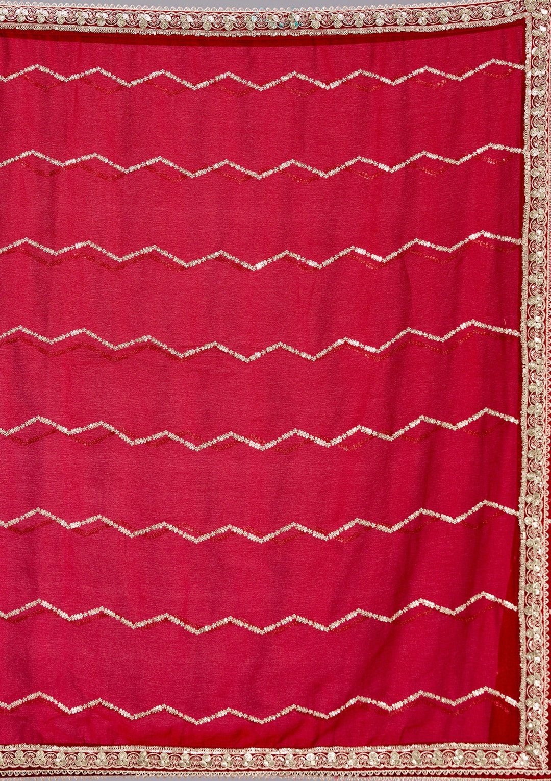 Rani Pink Sequins Georgette Saree-koskii