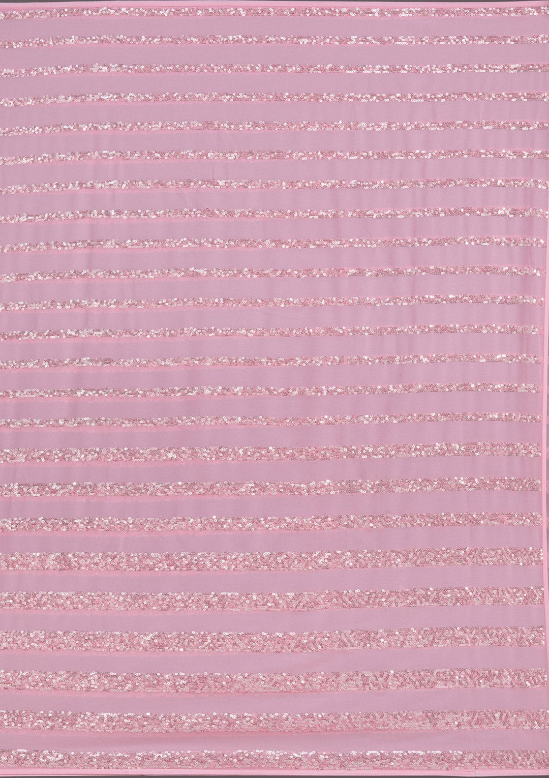 Baby Pink Sequins Georgette Saree_koskii