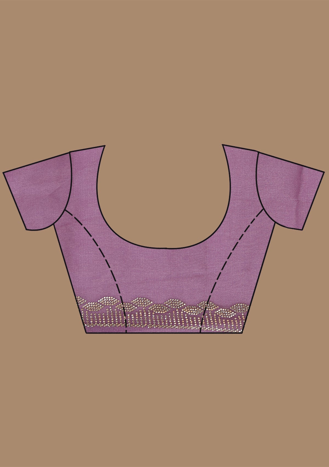 Dark Lavender Badla Tissue Saree_koskii