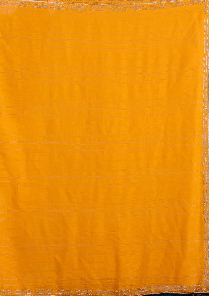Yellow Stonework (Gold) Chiffon Saree_koskii