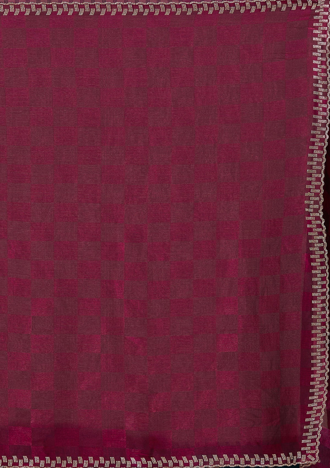 Wine Stonework (Gold) Tissue Saree_koskii
