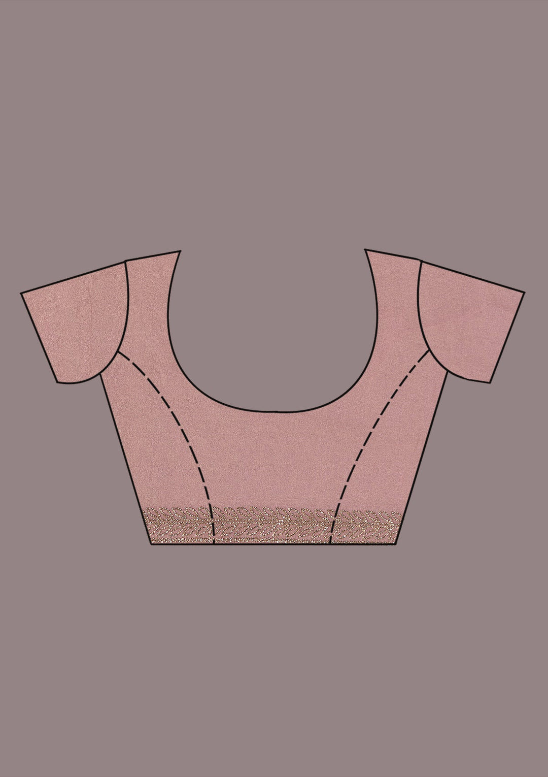Onion Pink Stonework (Gold) Tissue Saree-koskii