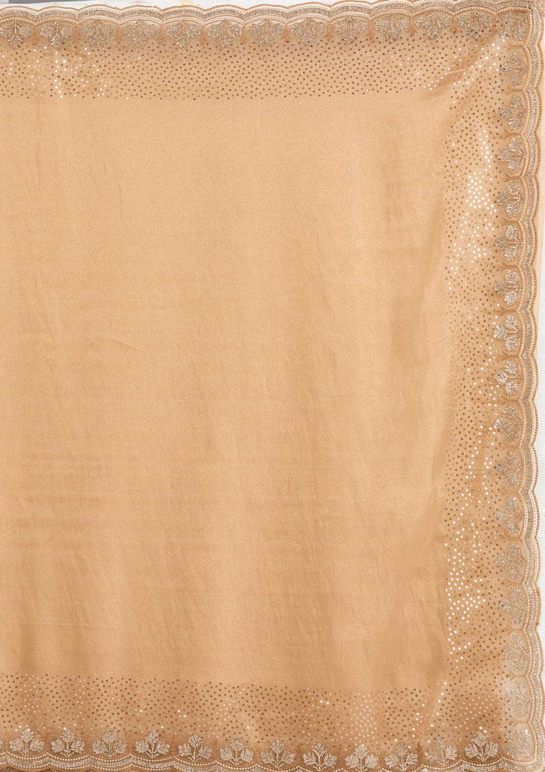 Gold Stonework Tissue Saree_koskii