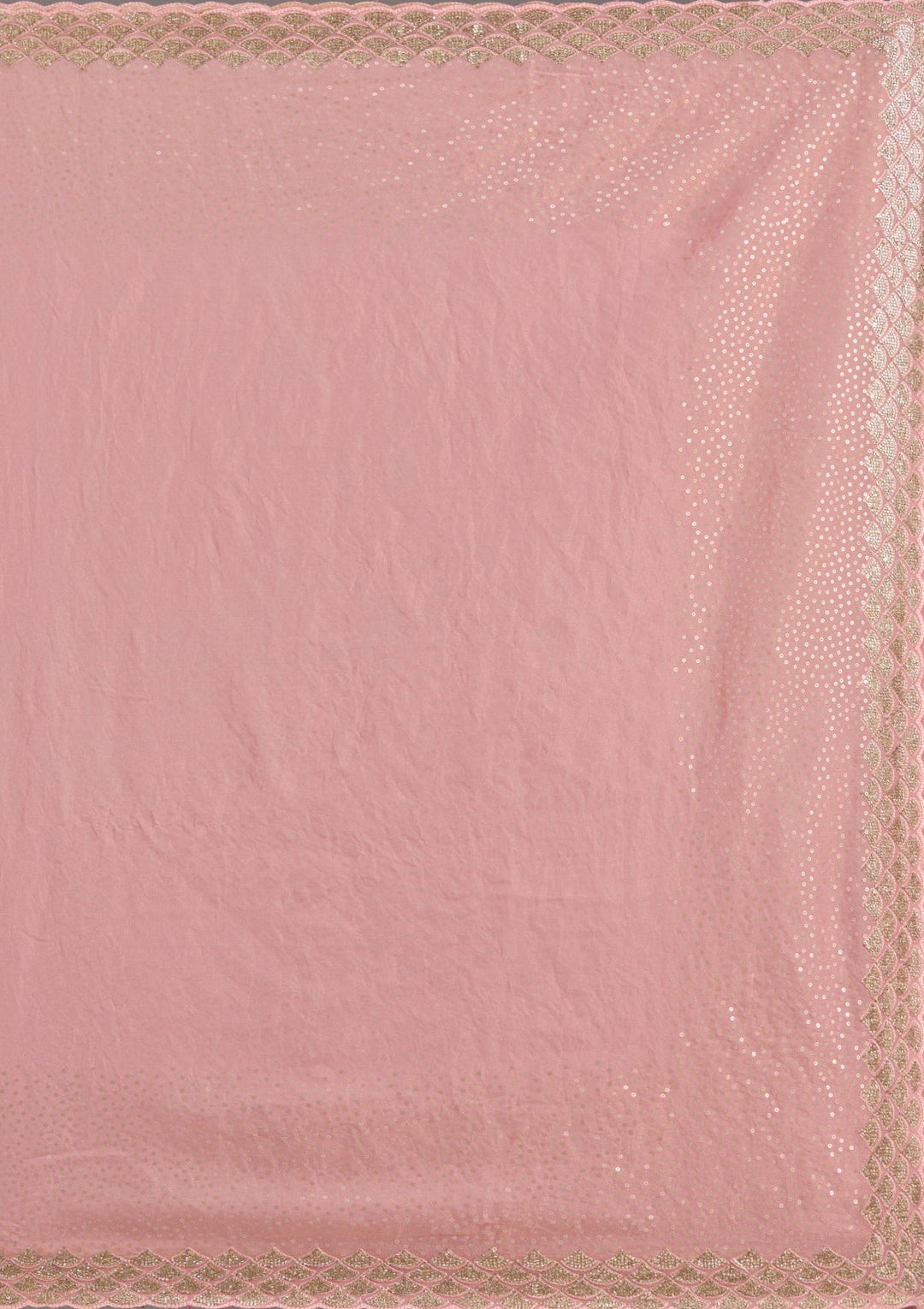 Baby Pink Sequins Tissue Saree-koskii