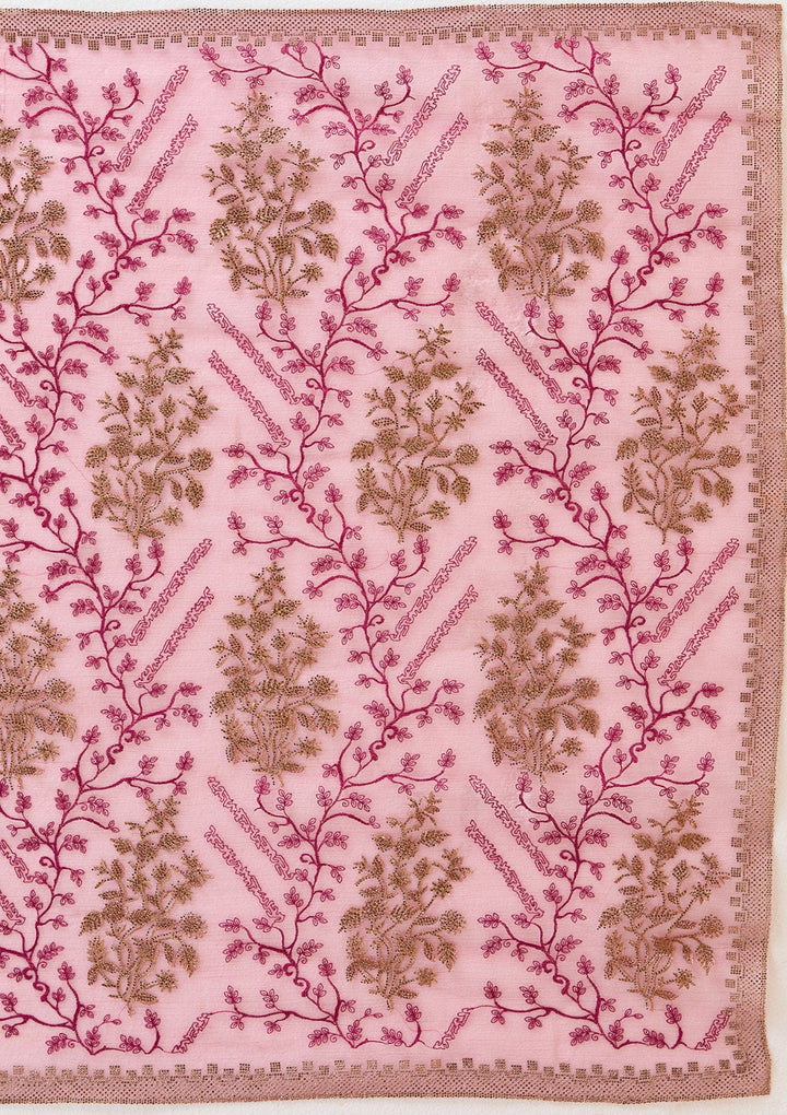 Wine Zariwork (Antique) Tissue Saree_koskii