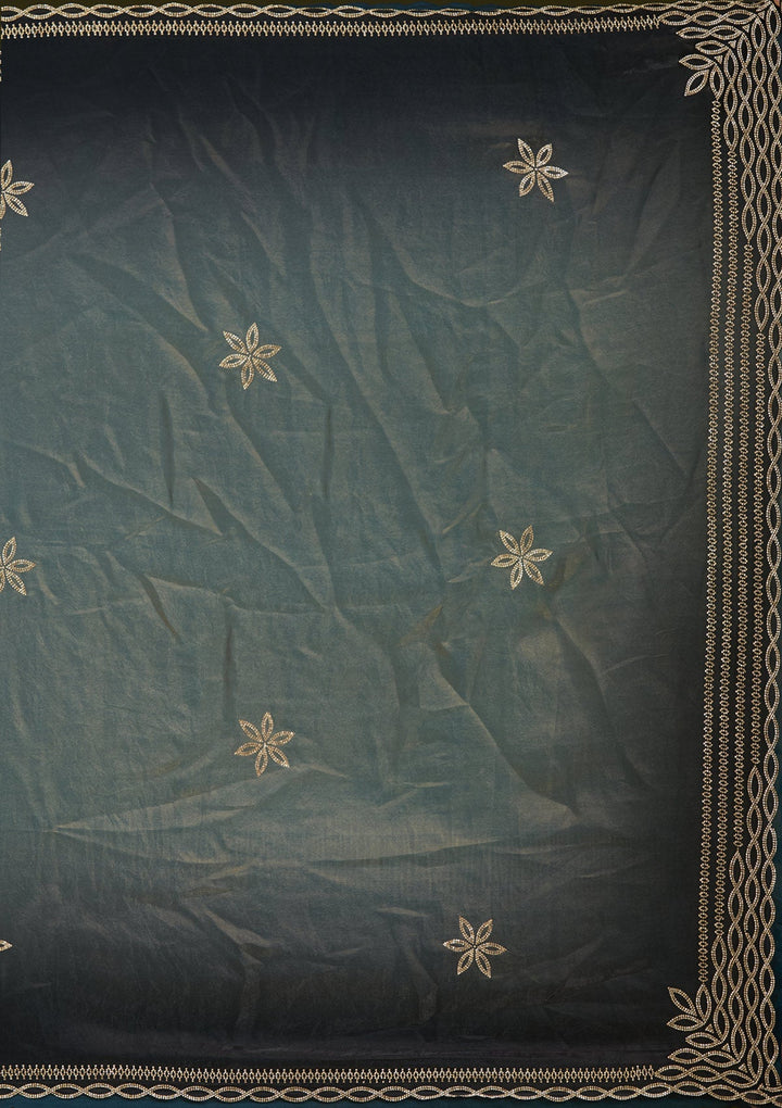 Gold Stonework (Gold) Tissue Saree