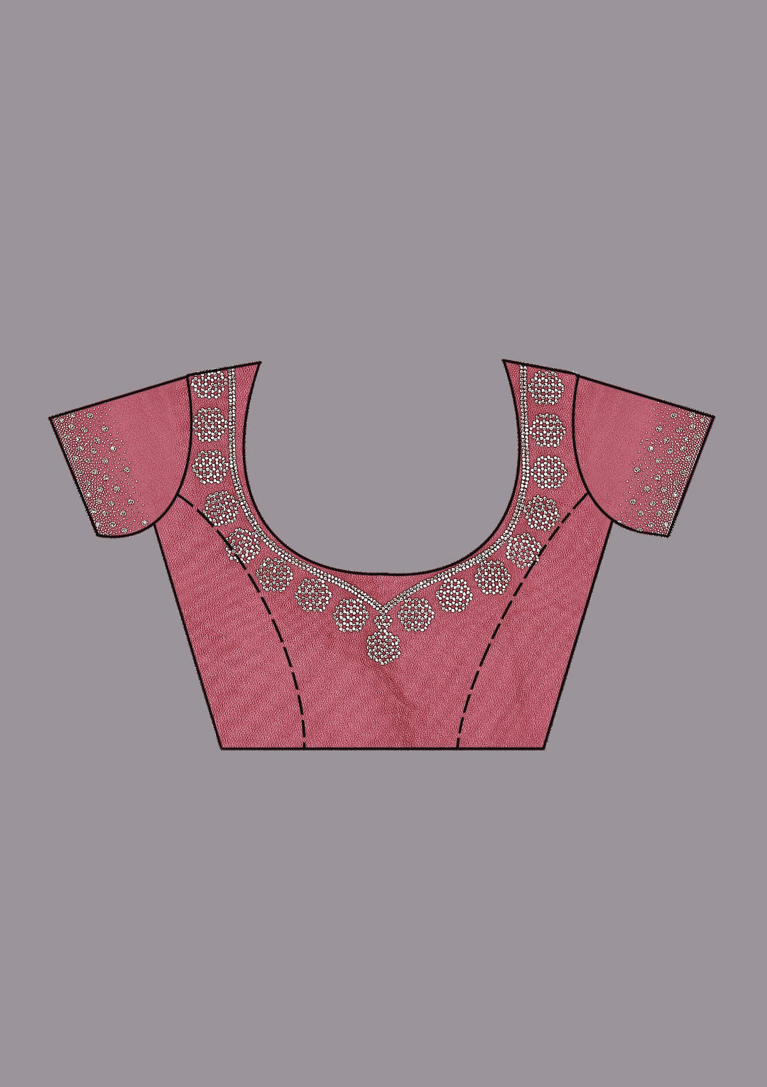 Gold Stonework (Gold) Tissue Saree