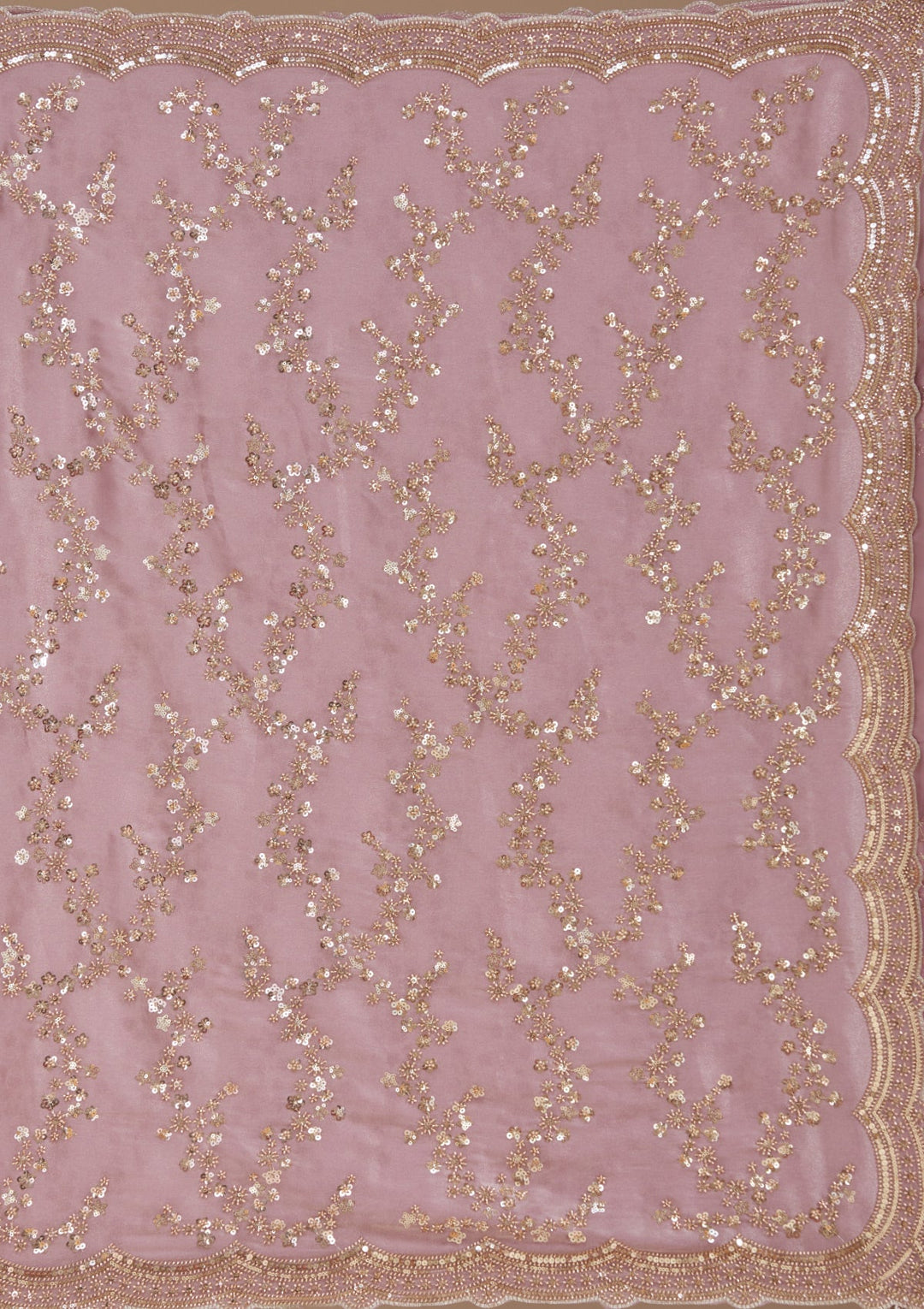 Light Lavender Cutdana Tissue Saree_koskii