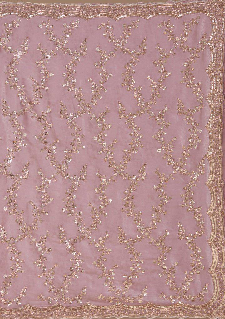 Light Lavender Cutdana Tissue Saree_koskii