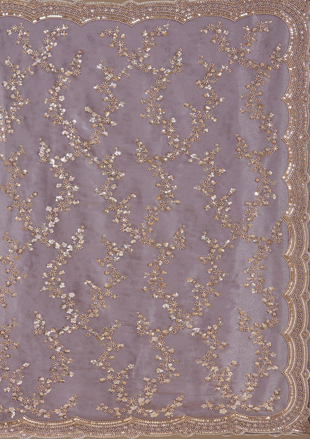 Violet Cutdana Tissue Saree_koskii